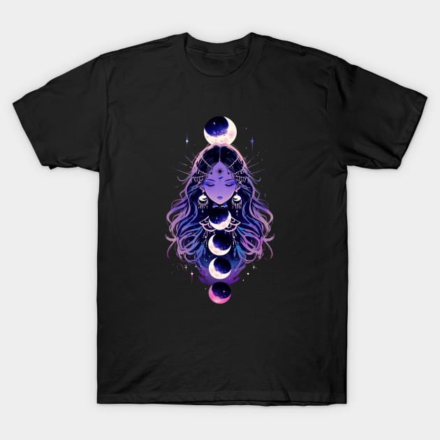 Moon Goddess T-Shirt by DarkSideRunners